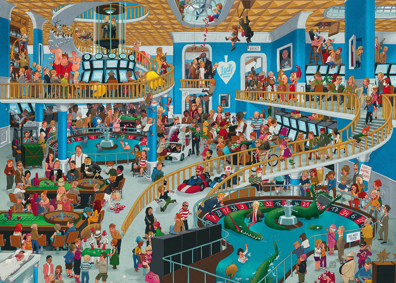 Heye Chaotic Casino 1000 Teile Puzzle Heye-29934 von Heye