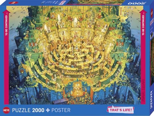 Heye Deep Down 2000 Teile Wimmelpuzzle, Yellow, 69 x 97 cm von Heye