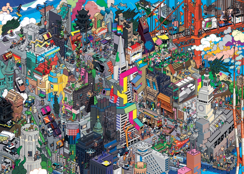 Heye Die Suche nach San Francisco 1000 Teile Puzzle Heye-30055 Heye Die Suche nach San Francisco 1000 Teile Puzzle Heye-30055 von Heye