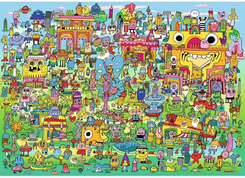 Heye Doodle Village 1000 Teile Puzzle Heye-29936 Heye Doodle Village 1000 Teile Puzzle Heye-29936 von Heye