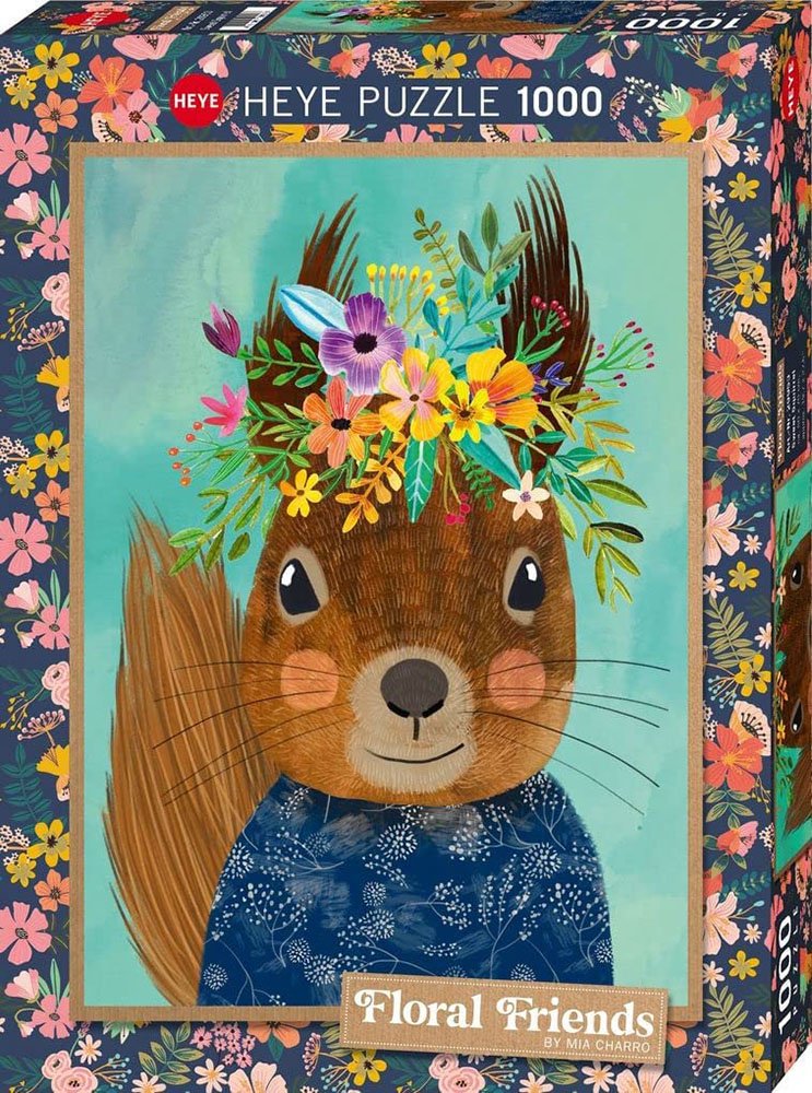 Heye Floral Friends - Sweet Squirrel 1000 Teile Puzzle Heye-29953 von Heye