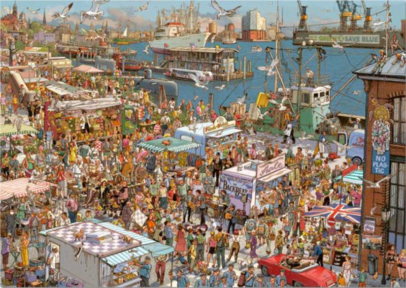 Heye Frischer Fisch ! 2000 Teile Puzzle Heye-30025 von Heye