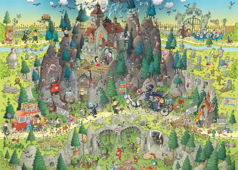 Heye Funky Zoo - Transylvanisches Habitat 1000 Teile Puzzle Heye-29963 von Heye