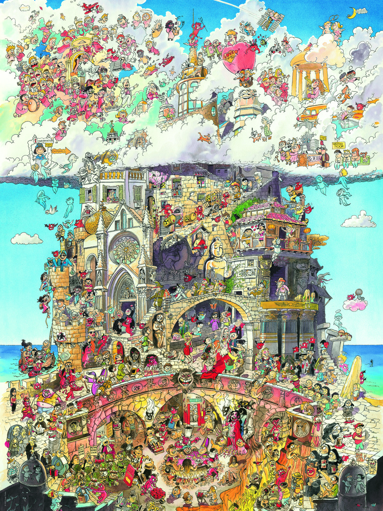 Heye Himmel und Hölle 1500 Teile Puzzle Heye-29118 von Heye