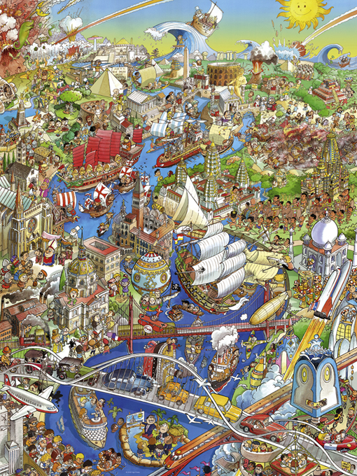 Heye Hugo Prades - History River 1500 Teile Puzzle Heye-29890 von Heye