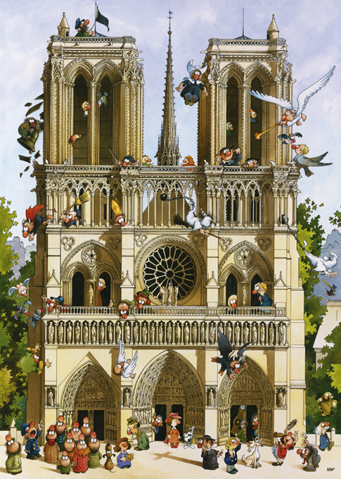 Heye Cartoon Classics - Vive Notre Dame 1000 Teile Puzzle Heye-29905 von Heye