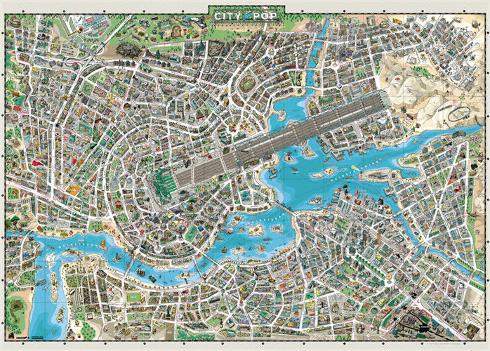 Heye Map Art - City of Pop 2000 Teile Puzzle Heye-29844 von Heye