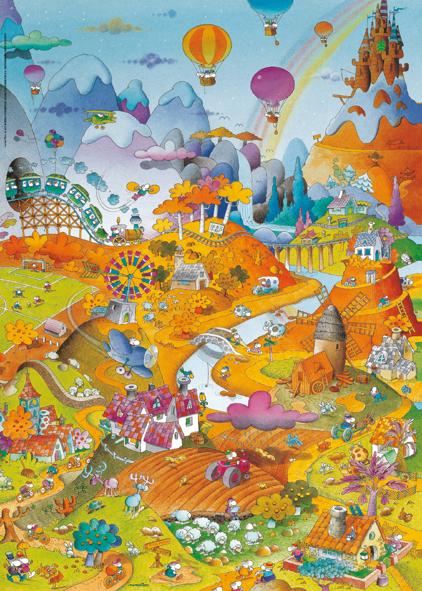 Heye Mordillo - Idyll by The Field 1000 Teile Puzzle Heye-29986 von Heye