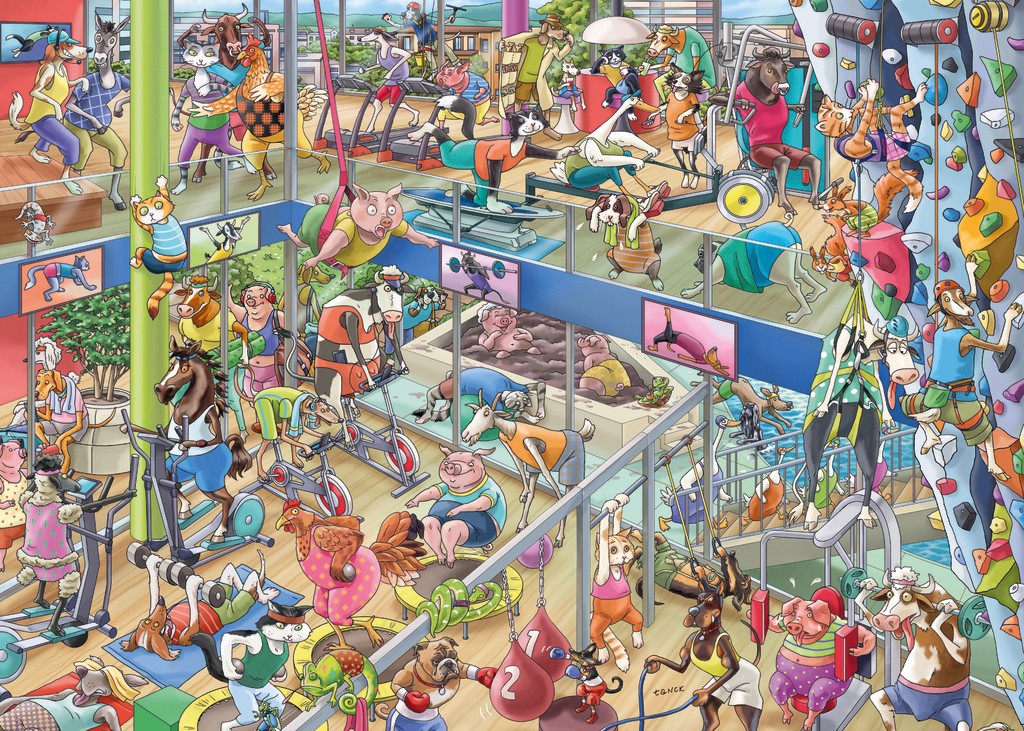 Heye Pet Gym 1000 Teile Puzzle Heye-30084 Heye Pet Gym 1000 Teile Puzzle Heye-30084 von Heye