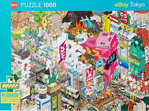 Heye Tokyo Quest Puzzle, Teal/Turquoise Green von Heye