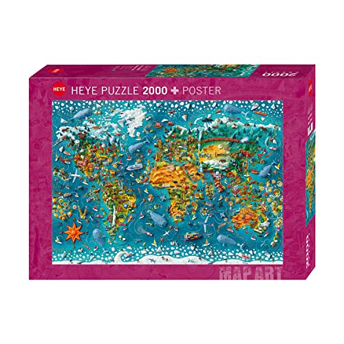 Heye Miniature World Puzzle, Teal/Turquoise Green von Heye