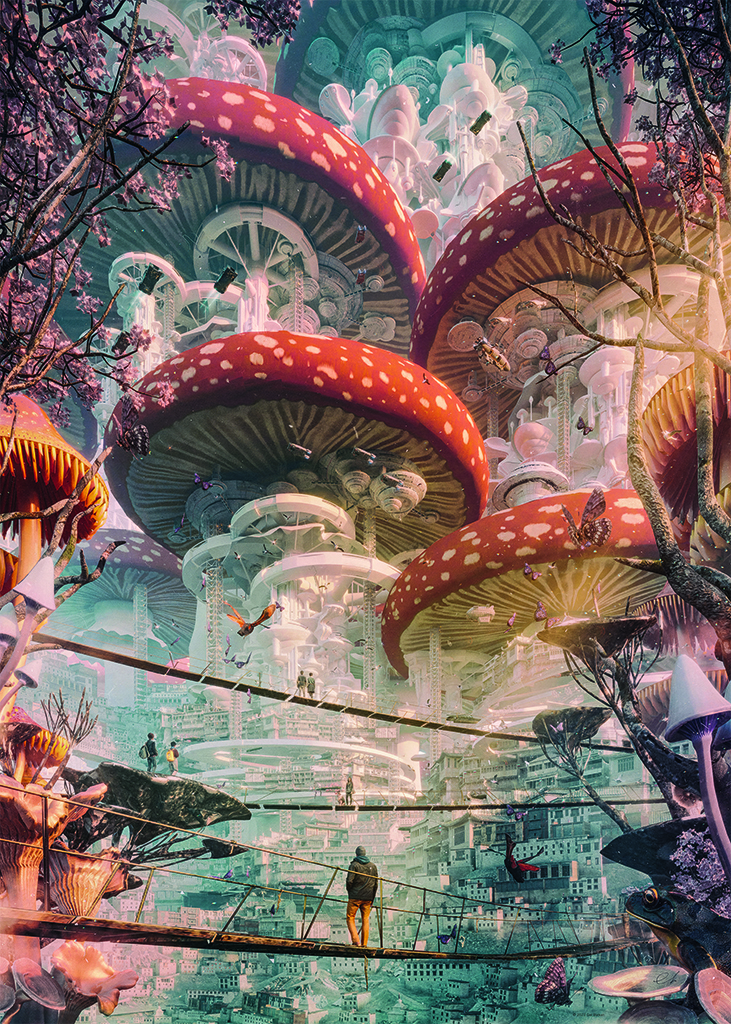 Heye Shroomland 1000 Teile Puzzle Heye-30039 von Heye
