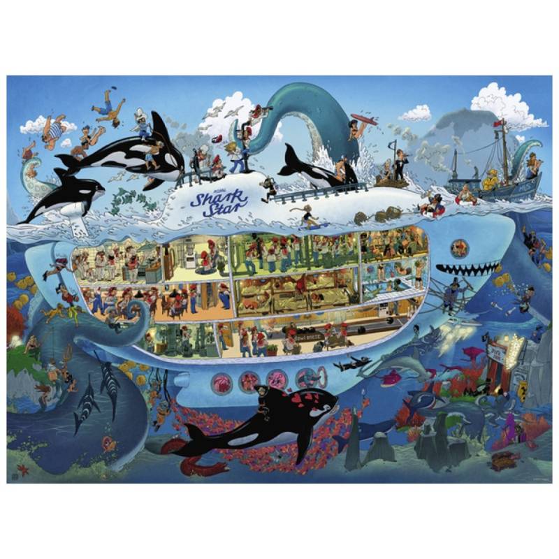 Heye Cartoon Triangular - Submarine Fun 1500 Teile Puzzle Heye-29925 von Heye