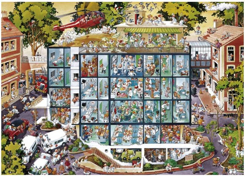 Heye Unfallstation 2000 Teile Puzzle Heye-25784 von Heye
