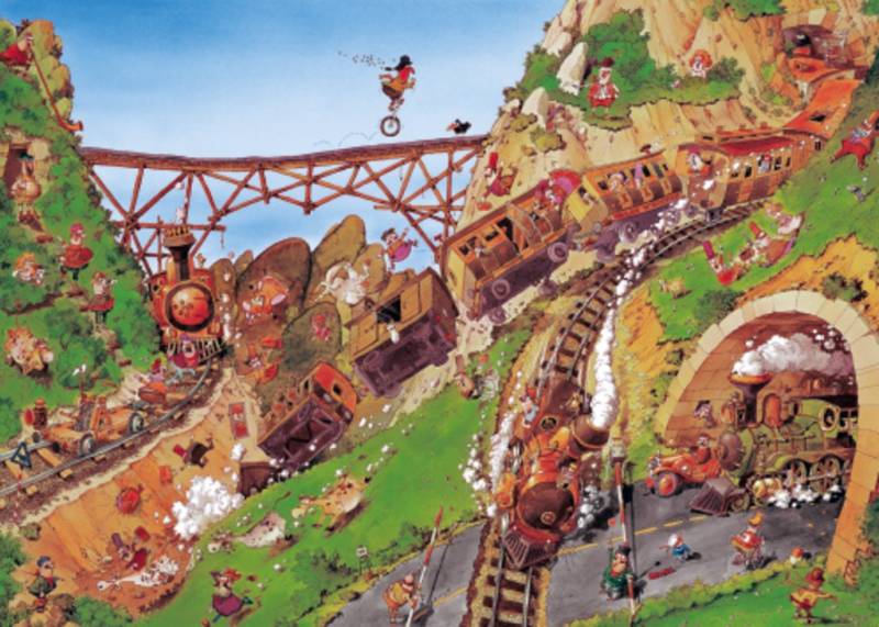 Heye Wanted - Getaway Car Fred 1000 Teile Puzzle Heye-30052 von Heye