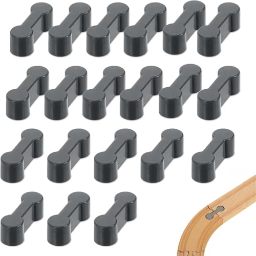 Heyumybit 20 Stück Holzschienen Adapter Verbinder,Holzschienen Eisenbahn Verbinder,Wiederverwendbare Gleisverbinder,Robustheit Schienenverbinder für Spielzeugeisenbahnen Heyumybit 20 Stück Holzschienen Adapter Verbinder,Holzschienen Eisenbahn Verbinder,Wiederverwendbare Gleisverbinder,Robustheit Schienenverbinder für Spielzeugeisenbahnen von Heyumybit