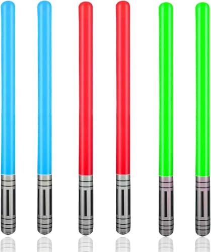 Heyumybit 6Stück Aufblasbare Lichtschwert Schwert,Star-Wars Lichtschwert,Geeignet für Jungen Mädchen Geburtstag Party Halloween Thema Party Inflatable Light Saber Heyumybit 6Stück Aufblasbare Lichtschwert Schwert,Star-Wars Lichtschwert,Geeignet für Jungen Mädchen Geburtstag Party Halloween Thema Party Inflatable Light Saber von Heyumybit