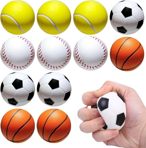 Heyumybit Schaumstoffbälle,12 Stück Stressball,Stress Bälle Mini Sportbälle,Antistressball für Schaum Stressabbau-Ballspielzeug für Erwachsene und Kinder Heyumybit Schaumstoffbälle,12 Stück Stressball,Stress Bälle Mini Sportbälle,Antistressball für Schaum Stressabbau-Ballspielzeug für Erwachsene und Kinder von Heyumybit