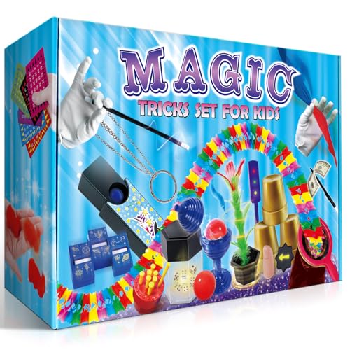 Heyzeibo Zauberkasten Kinder - Upgarden Zaubertricks Set mit Zauberstab, Tasche für Zauber Tricks, Anleitung und weiteren Zauberrequisiten für Kinder, Anfänger und Erwachsene von Heyzeibo