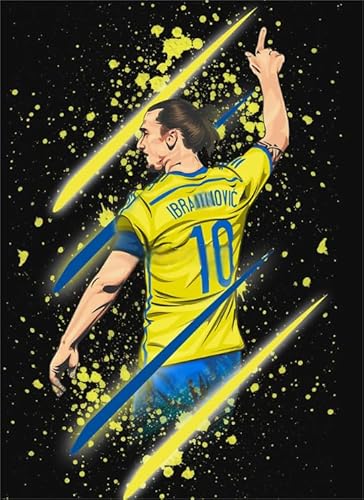 1000 Pcs Puzzles,Soccer Player Ibrahimovics Picture,Erwachsene Stressabbau Spiel Kunst Bild,Puzzle Spielzeug Für Kinder Ya205Qn von HfmQuisutron