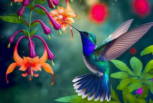1000 Teile,Animal Hummingbirds,Colourful Abstract Puzzle,Educational Toys Posters Puzzle for Adults,Elderly Memory Games Ya339Qn 1000 Teile,Animal Hummingbirds,Colourful Abstract Puzzle,Educational Toys Posters Puzzle for Adults,Elderly Memory Games Ya339Qn von HfmQuisutron