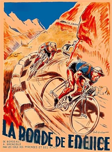 1000 Teile,Vintage Bicycless Poster,Children's Educational Toys,Familie Stress Reduction Spiels,Erwachsenes Puzzles Herausforderung Spiel Tr87Gf von HfmQuisutron