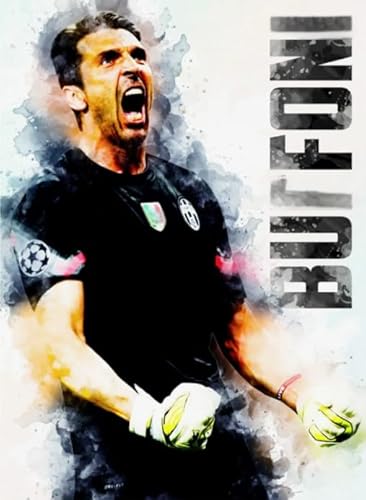 1000 Teile Puzzle,Soccer Buffons Posters Player,Abstrakte Kunst Puzzle,Memory Spiels Für Erwachsenes,Familie Stressabbau Toys Tr95Gf von HfmQuisutron