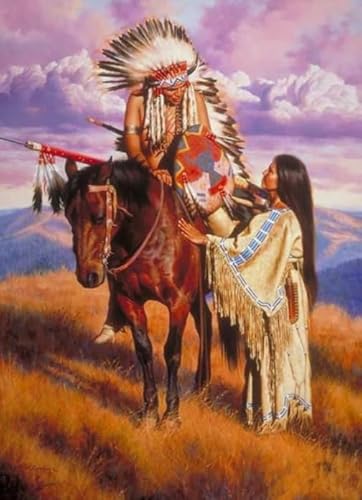 1000 Teile Puzzles,Aboriginals Indianss Abstract Posters,Erwachsene Puzzle Challenge Spiel,Erwachsene Stressabbau Spiel Kunst Bild Ya270Qn von HfmQuisutron