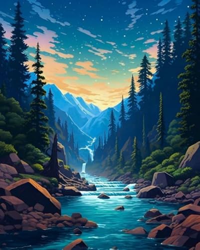 1000 Teile Puzzles,Abstrakt Landscapes Painting,Erwachsenes Puzzle Herausforderung Spiel,Erwachsene Stressabbau Spiel Kunst Bild Tr34Gf von HfmQuisutron