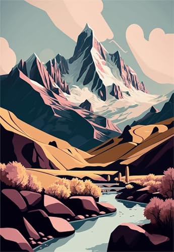 1000 Teile Puzzles,Abstrakt Landscapes Painting,Erwachsenes Puzzle Herausforderung Spiel,Erwachsene Stressabbau Spiel Kunst Bild Tr36Gf von HfmQuisutron