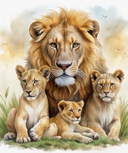 Animal Lionss Painting,1000 Teile,Abstrakte Kunst Puzzle,Erwachsene Personalisiertes Herausforderung-Spielzeug,Familie Stressabbau Spiels Tr30Gf Animal Lionss Painting,1000 Teile,Abstrakte Kunst Puzzle,Erwachsene Personalisiertes Herausforderung-Spielzeug,Familie Stressabbau Spiels Tr30Gf von HfmQuisutron