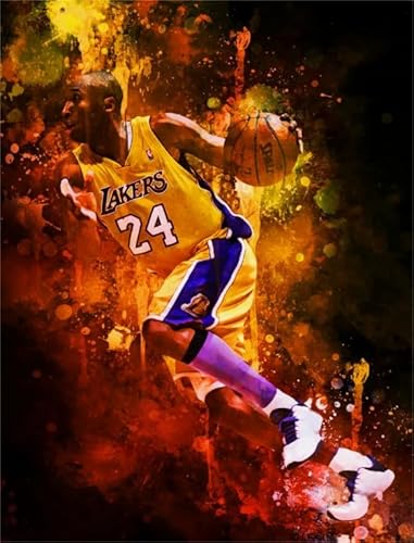 Basketball Player 24 Abstract Posters,1000 Teile Puzzles,Erwachsene Puzzle Challenge Spiel,Erwachsene Stressabbau Spiel Kunst Bild Ya184Qn von HfmQuisutron