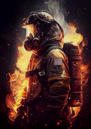 Firefighters Art Posters,Puzzles 1000 Teile,Memory Cognition Games,Stressabbau-Spiel Für Erwachsene, Kunstbild,Herausforderung,Puzzles Für Erwachsene Jq179Px von HfmQuisutron