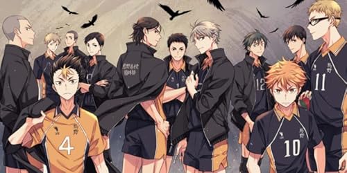 HfmQuisutron Jigsaw Puzzle 1000 Stück Volleyball Sport Animation Haikyuu!!! Poster Holz Bunt Für Erwachsene Spiele Lernspielzeug Kz147Qy von HfmQuisutron