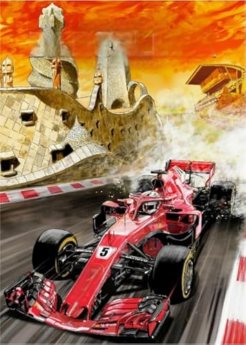 HfmQuisutron Puzzles 1000 Pcs,F1 Racing，Colourful,Fun Jigsaw Puzzle,Erwachsene Puzzle Spielzeug Familie Stress Reduction Spiels，Erwachsene Children's Lehrreich Spielzeug Fc512Pj von HfmQuisutron