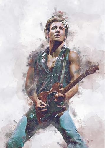 HfmQuisutron Puzzles 1000 Stück,Springsteen Colourful,Jigsaw Singer Puzzle Posters,Lehrreich Spiel for Erwachsene,Erwachsene Stressabbau Spiel Fc590Pj von HfmQuisutron