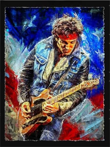 HfmQuisutron Puzzles 1000 Stück,Springsteen Colourful,Jigsaw Singer Puzzle Posters,Lehrreich Spiel for Erwachsene,Erwachsene Stressabbau Spiel Fc593Pj von HfmQuisutron