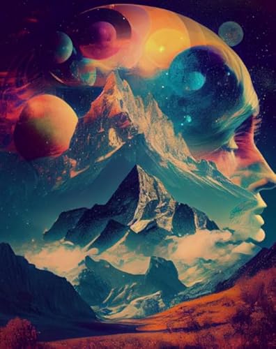 Puzzle 1000 Teile,Abstrakt Moons,Colourful Art Puzzle,Fun Memory Cognition Spiels,Stressabbau Toys Für Familie Tr173Gf von HfmQuisutron