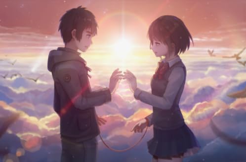 Puzzle 1000 Teile,Japanese Animes Yours Name Posters,Bunte Puzzles Für Erwachsene,Spiele Zur Stressreduzierung Für Die Ganze Familie,Lernspielzeug Für Kinder Zt3Qa von HfmQuisutron