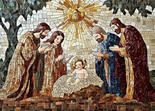 Puzzle 1000 Teile,Jesus Marys Posters,Abstrakte Kunst Puzzle,Familie Stress Reduction Spiels,Älteres Gedächtnis Cognition Spiels Tr135Gf von HfmQuisutron