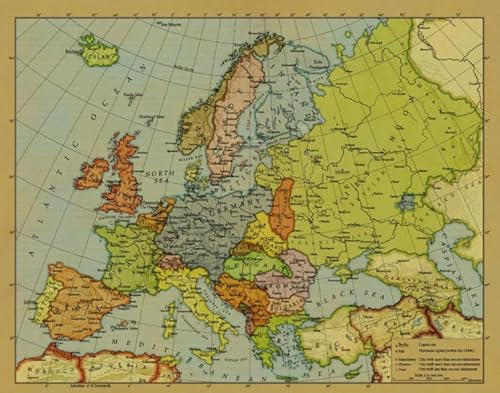 Puzzle 1000 Teile,Vintage Europes Map Art Poster Picture,Irregular Puzzles,Familie Stressabbau Lernspielzeug,Wand Kunst Decoration Ya100Qn Puzzle 1000 Teile,Vintage Europes Map Art Poster Picture,Irregular Puzzles,Familie Stressabbau Lernspielzeug,Wand Kunst Decoration Ya100Qn von HfmQuisutron