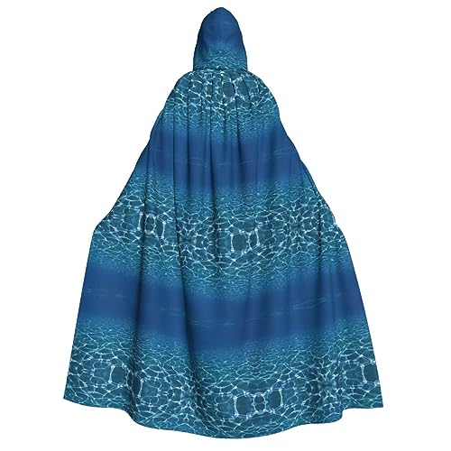 Deep Ocean Uni Umhang mit Kapuze Halloween Cosplay Kostüm Gothic Ritter Kostüm von Hgvcse