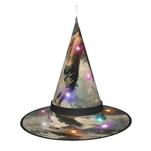 Hgvcse Halloweenbeach Surf Hexenhut Party Led Steeple Top Kostüm Zubehör Weihnachten Geburtstag Faltbar Spitz Hgvcse Halloweenbeach Surf Hexenhut Party Led Steeple Top Kostüm Zubehör Weihnachten Geburtstag Faltbar Spitz von Hgvcse