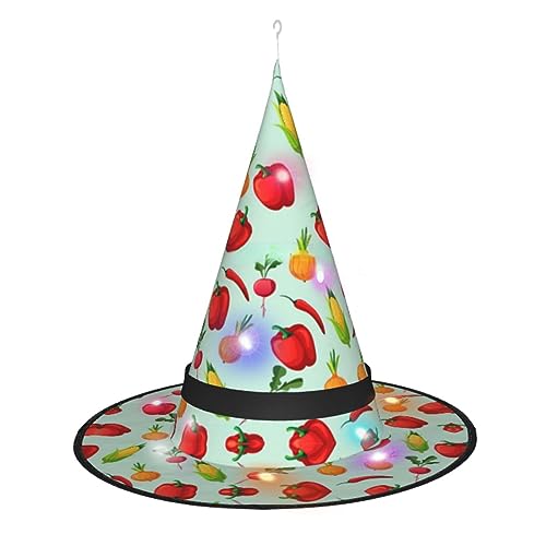 Hgvcse Halloweenbeautiful Schmetterlinge Hexenhut Party Led Steeple Top Kostüm Zubehör Weihnachten Geburtstag Faltbar Spitz von Hgvcse