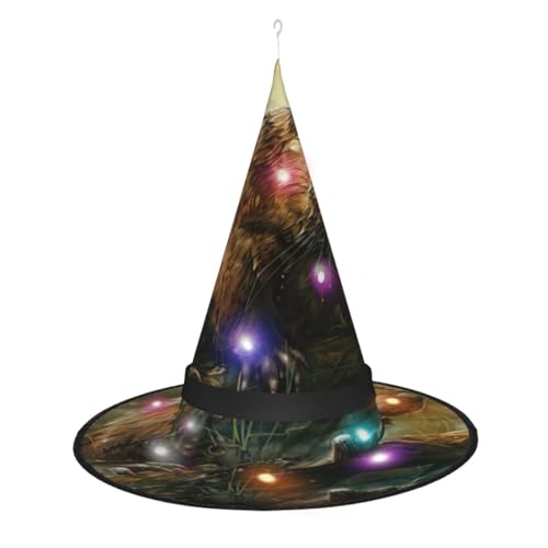 Hgvcse Halloweenbiber Hexenhut Party Led Steeple Top Kostüm Zubehör Weihnachten Geburtstag Faltbar Spitz Hgvcse Halloweenbiber Hexenhut Party Led Steeple Top Kostüm Zubehör Weihnachten Geburtstag Faltbar Spitz von Hgvcse