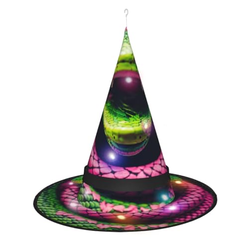 Hgvcse Halloweengreen Schlangenhut Hexenhut Party Led Steeple Top Kostüm Zubehör Weihnachten Geburtstag Faltbar Spitz Hgvcse Halloweengreen Schlangenhut Hexenhut Party Led Steeple Top Kostüm Zubehör Weihnachten Geburtstag Faltbar Spitz von Hgvcse