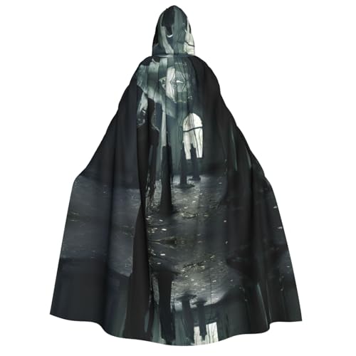 Mansions Umhang mit Kapuze, Uni, für Halloween, Cosplay, Gothic Ritter Kostüm von Hgvcse
