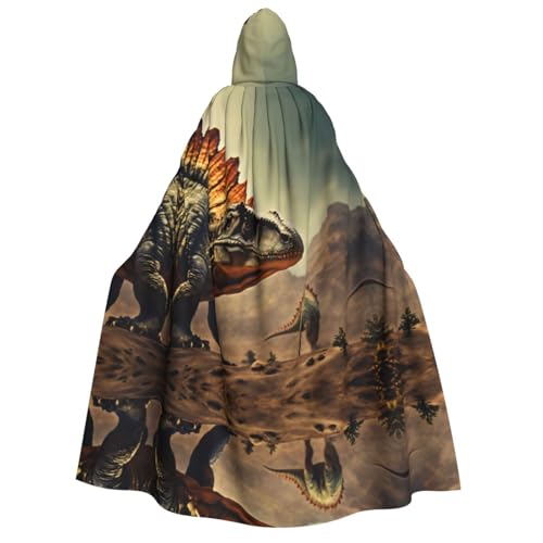 Uni Dinosaurier Kapuzenumhang Umhang Halloween Cosplay Kostüme Ritter Goth's seltsame Kleidung Robe von Hgvcse