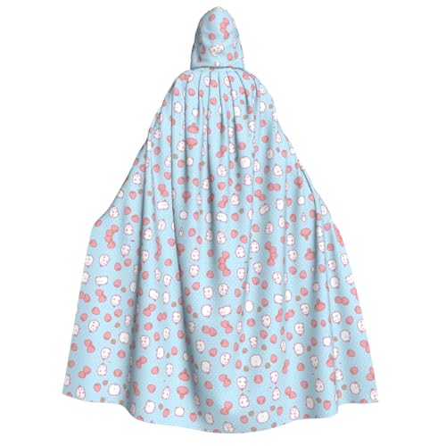 Uni Erdbeere Kapuzenumhang Halloween Cosplay Kostüm Gothic Ritter Kostüm von Hgvcse