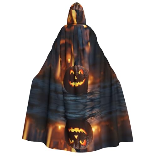 Uni Halloween mit Kürbissen Kapuzenumhang Umhang Halloween Cosplay Kostüme Ritter Goth's seltsame Kleidung Robe von Hgvcse